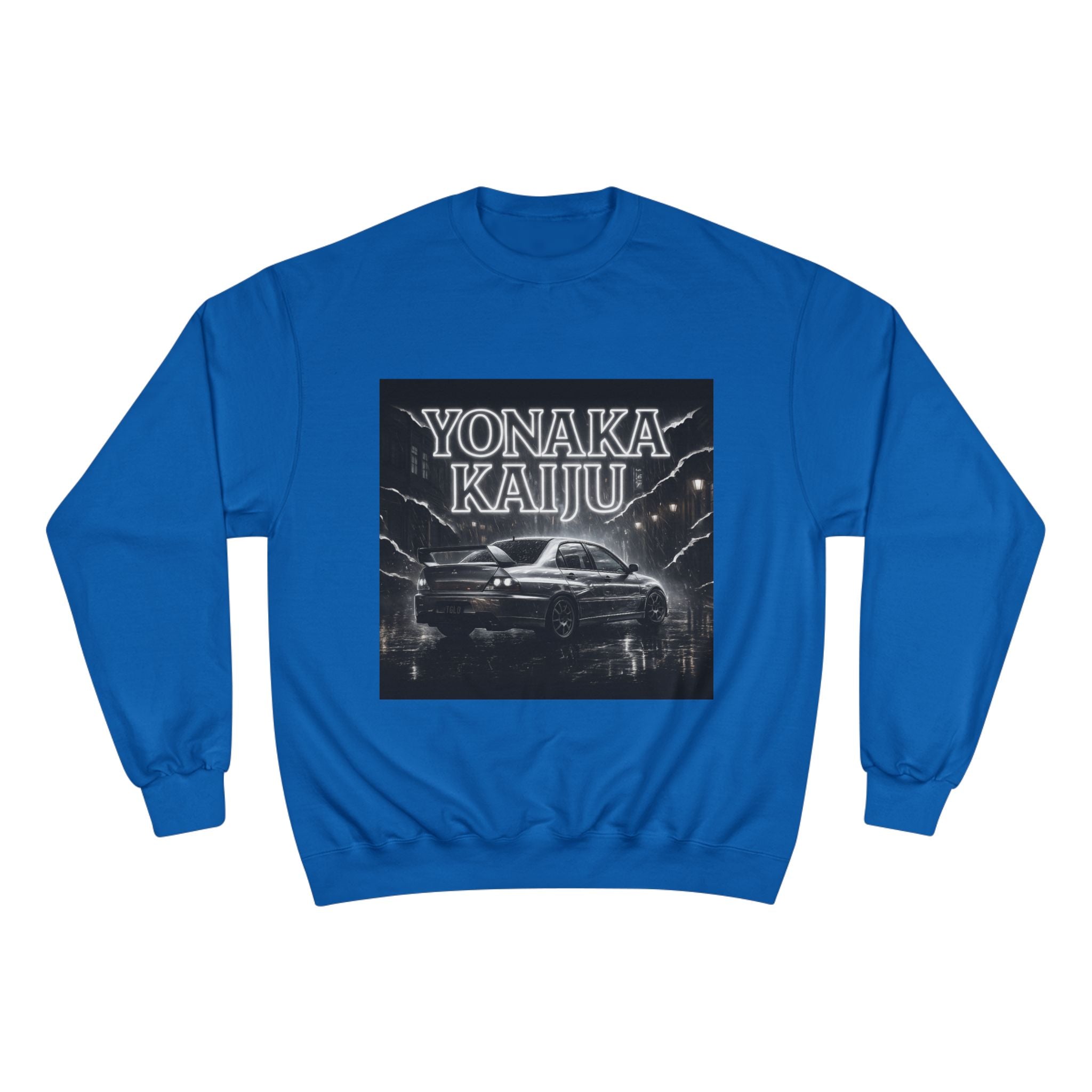 Yonaka Kaiju Crewneck Sweatshirt — Retro Night Car