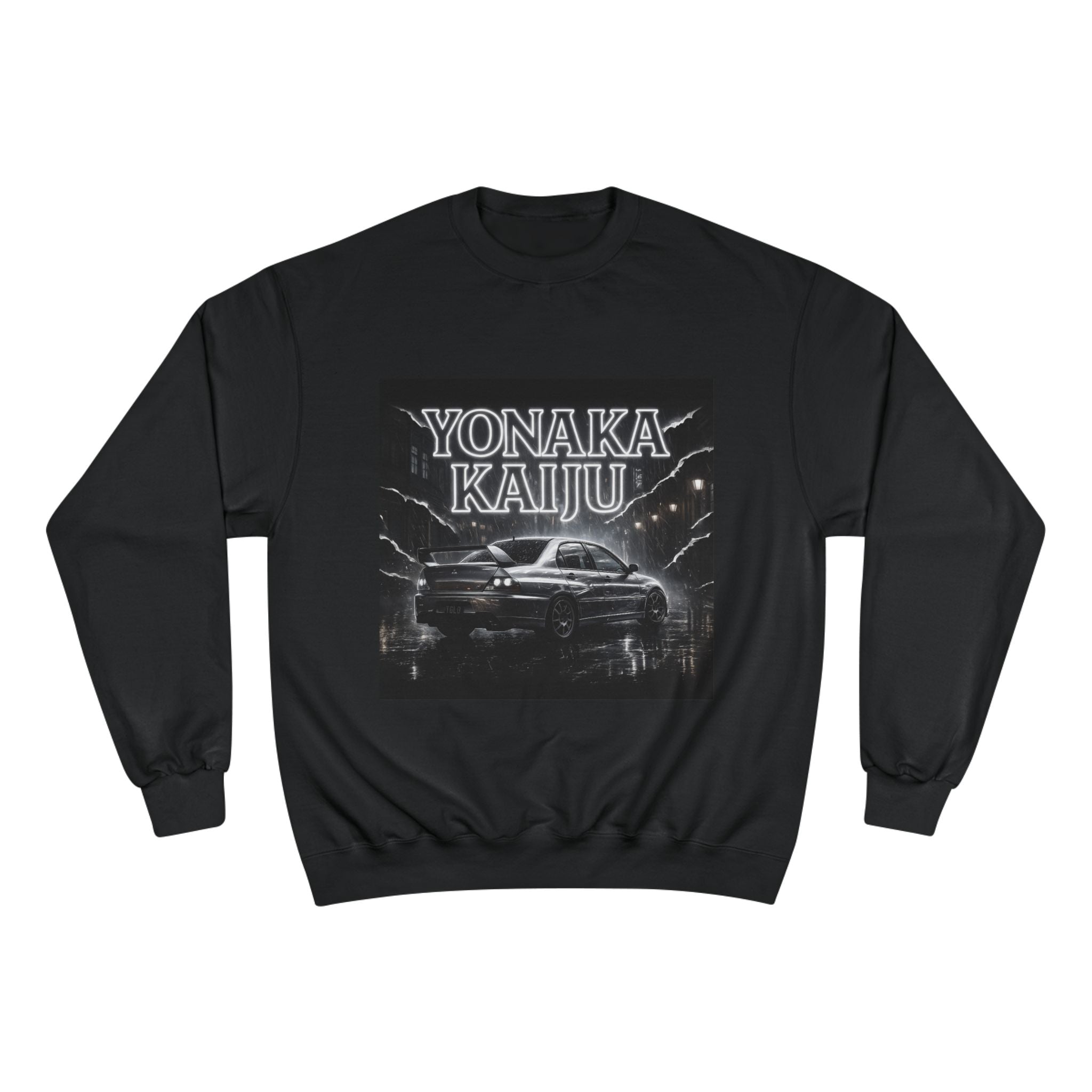 Yonaka Kaiju Crewneck Sweatshirt — Retro Night Car