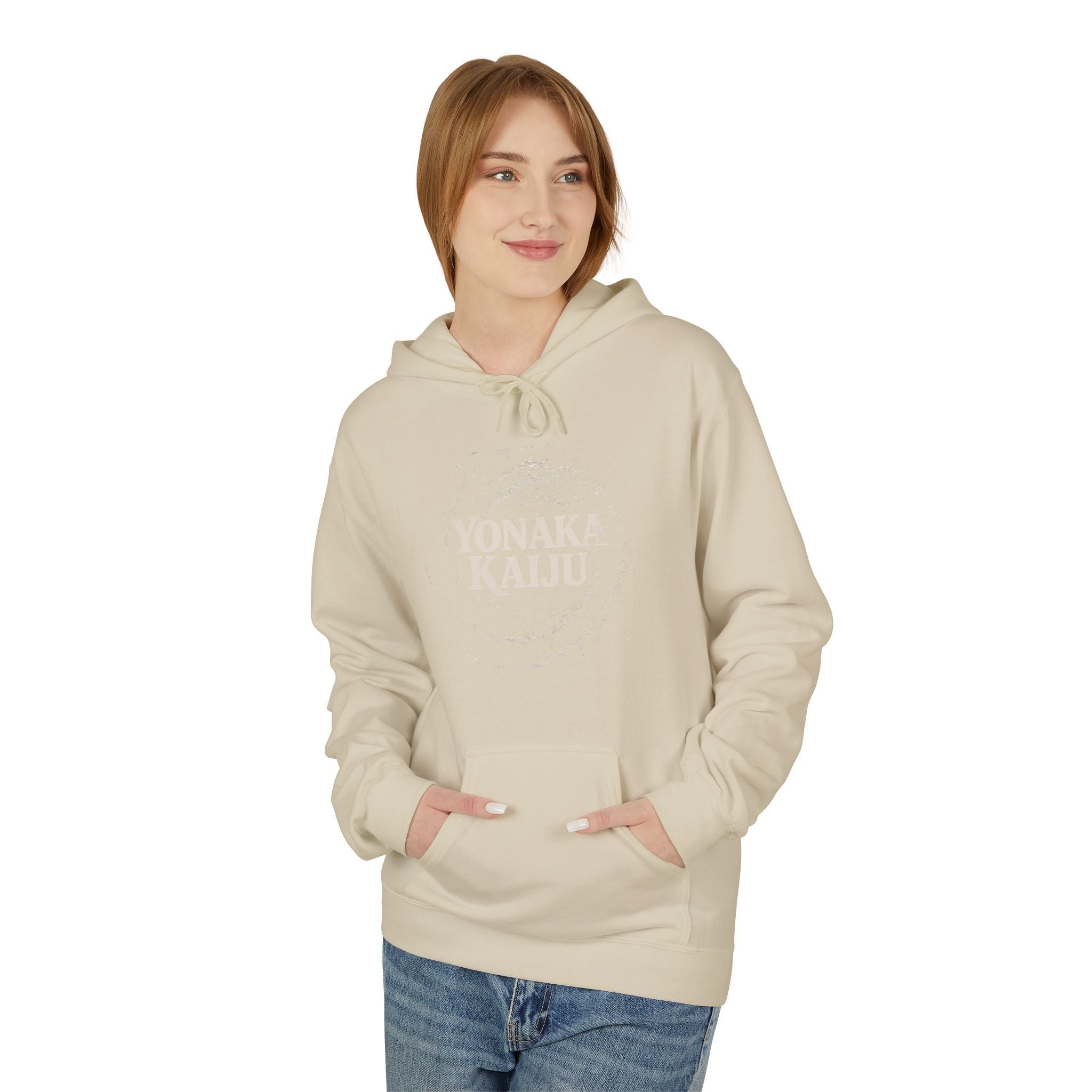 Yonaka Kaiju Hoodie - Minimal Japanese Monster Graphic Pullover