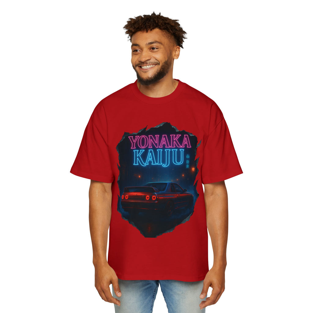 Yonaka Kaiju Tee — Retro Neon Car Graphic T-Shirt
