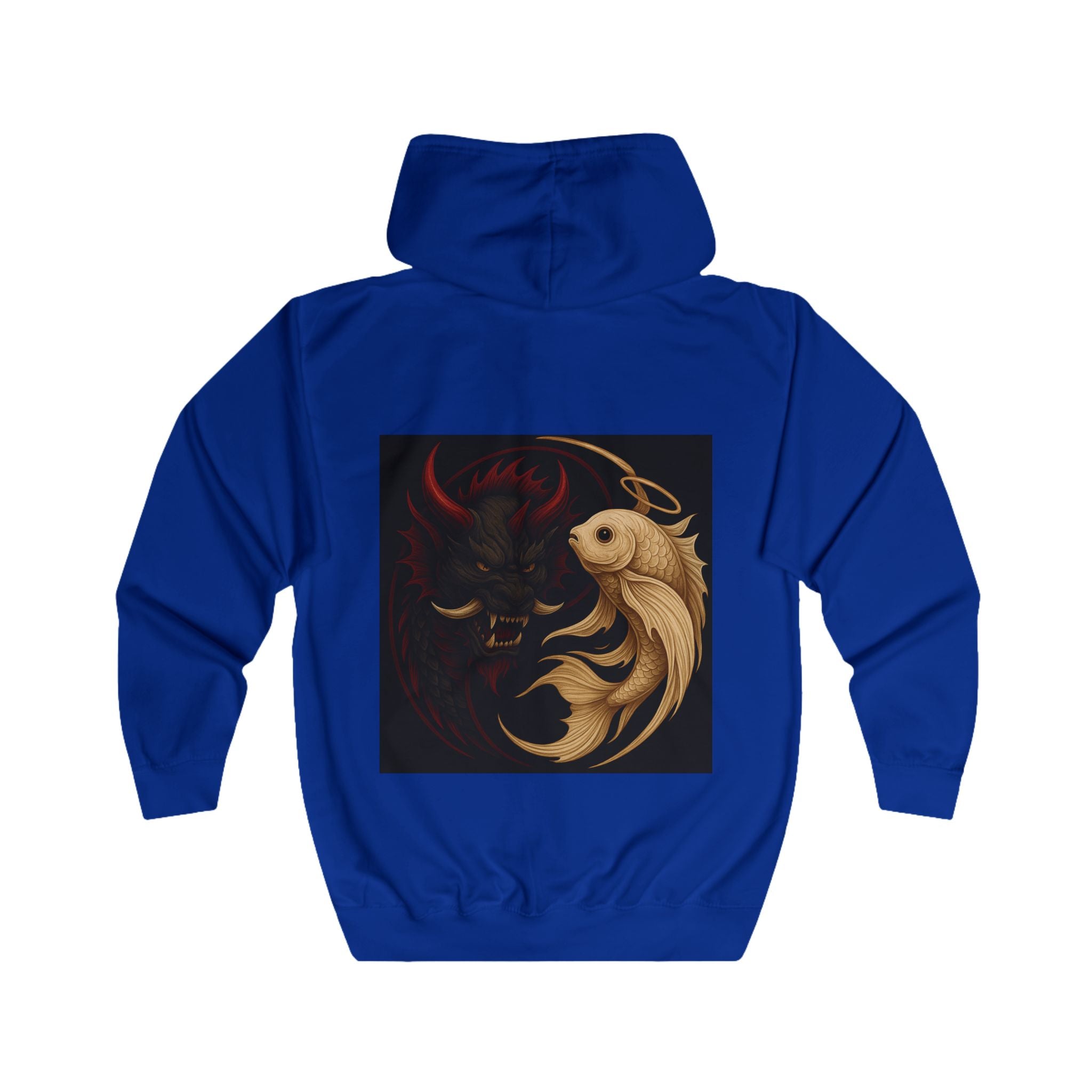 Yonaka Kaiju Oni & Golden Koi Streetwear Hoodie