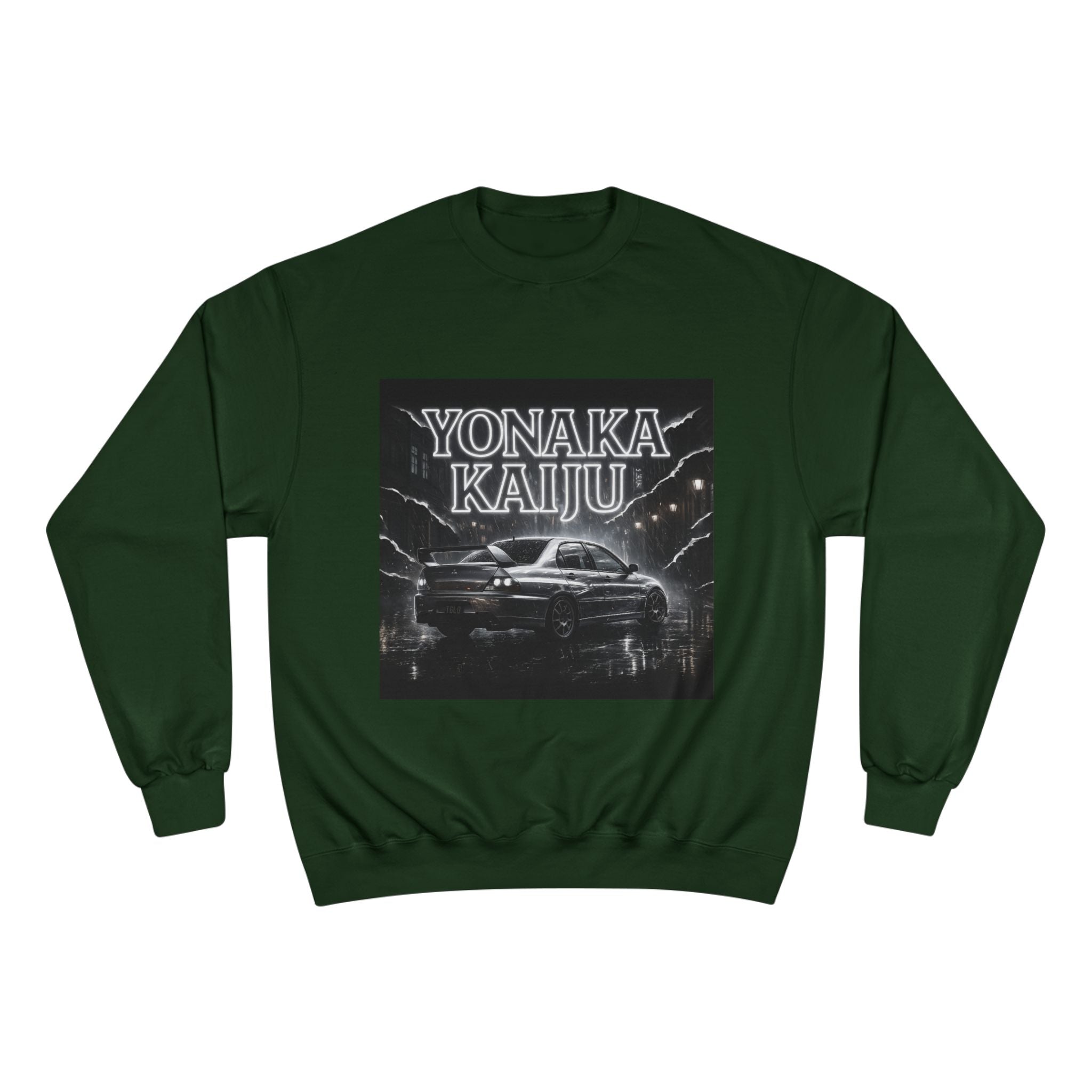 Yonaka Kaiju Crewneck Sweatshirt — Retro Night Car