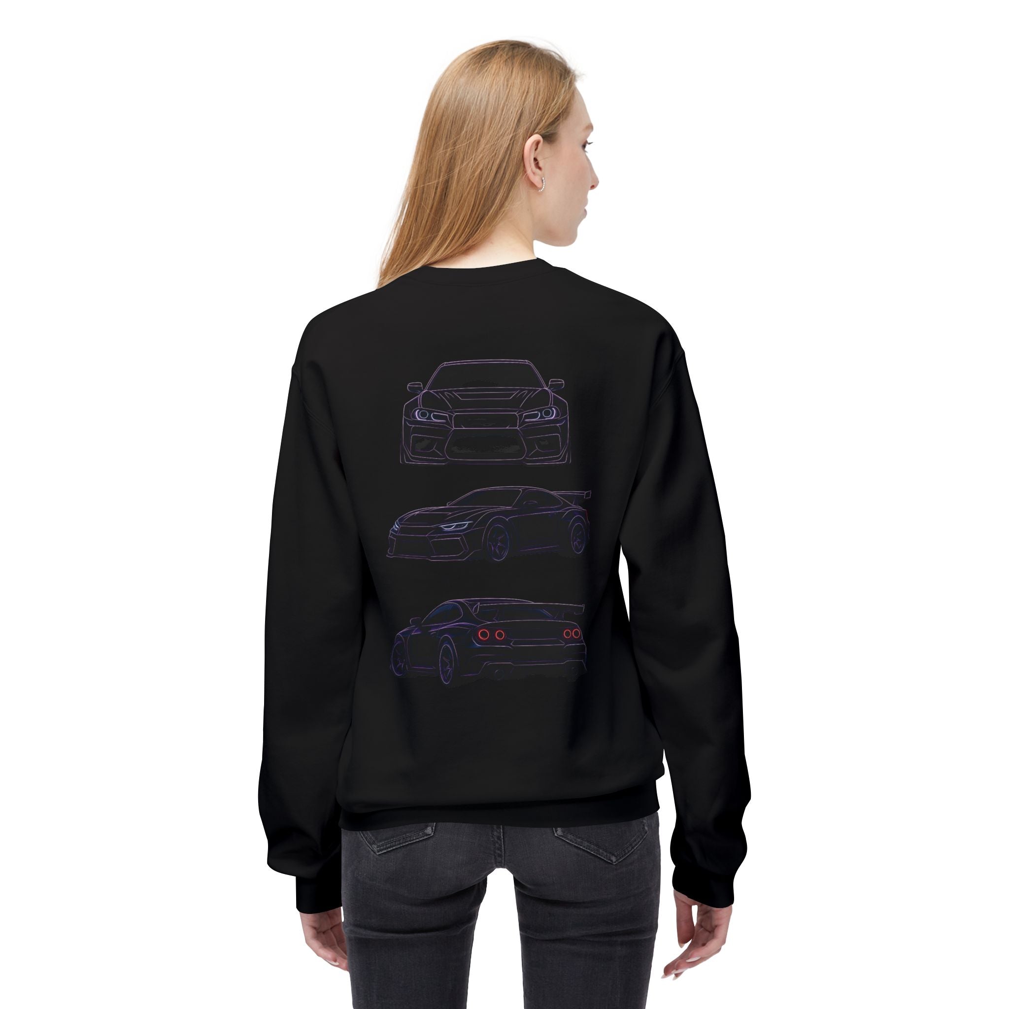Yonaka Kaiju Triple-View Car Sketch Sweatshirt