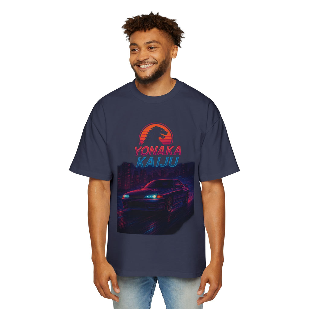 Yonaka Kaiju Synthwave Street Racer Oversized Tee
