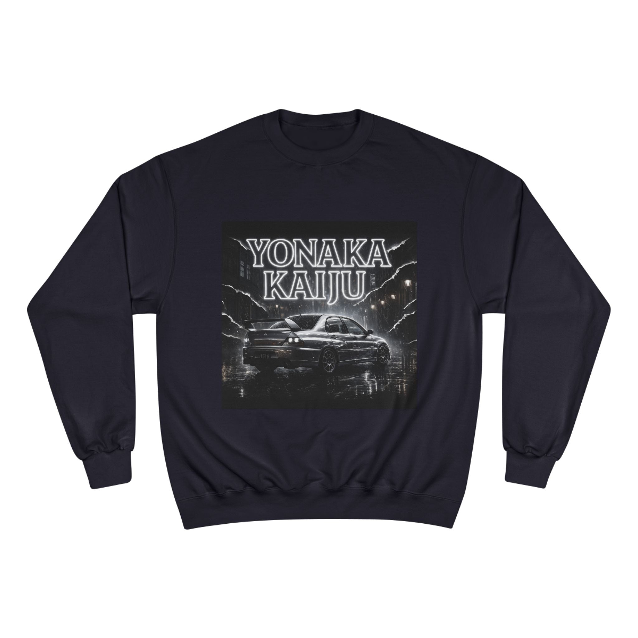 Yonaka Kaiju Crewneck Sweatshirt — Retro Night Car
