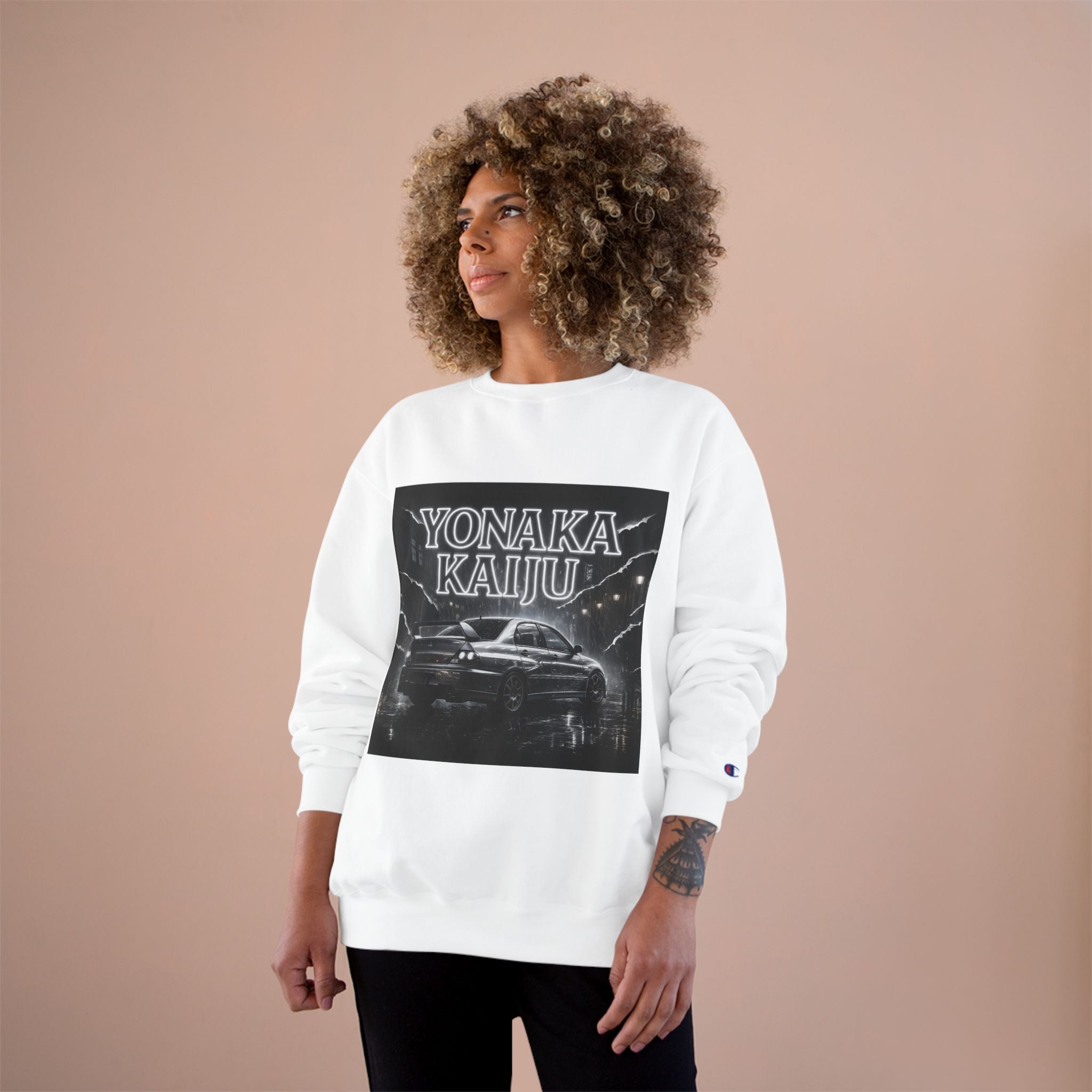 Yonaka Kaiju Crewneck Sweatshirt — Retro Night Car