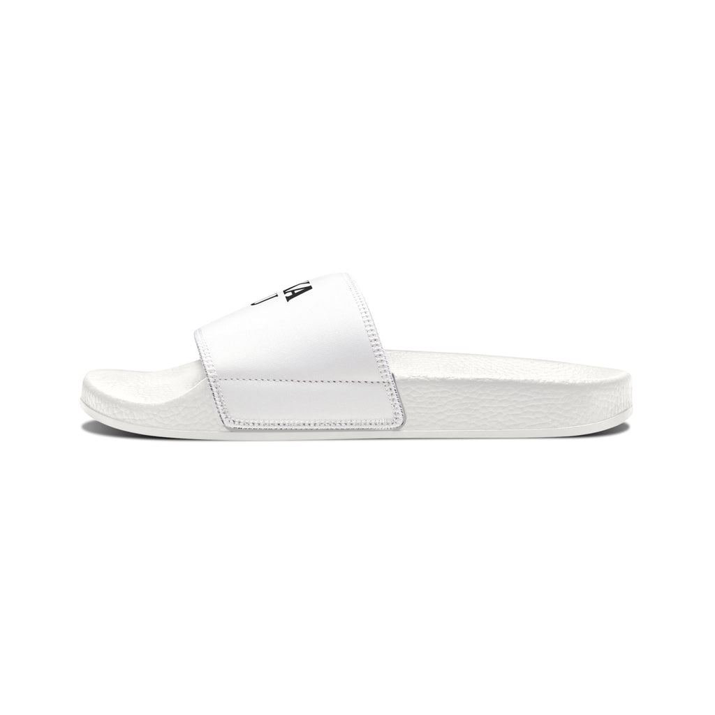 Slide Sandals — White 'YONAKA KAIJU'