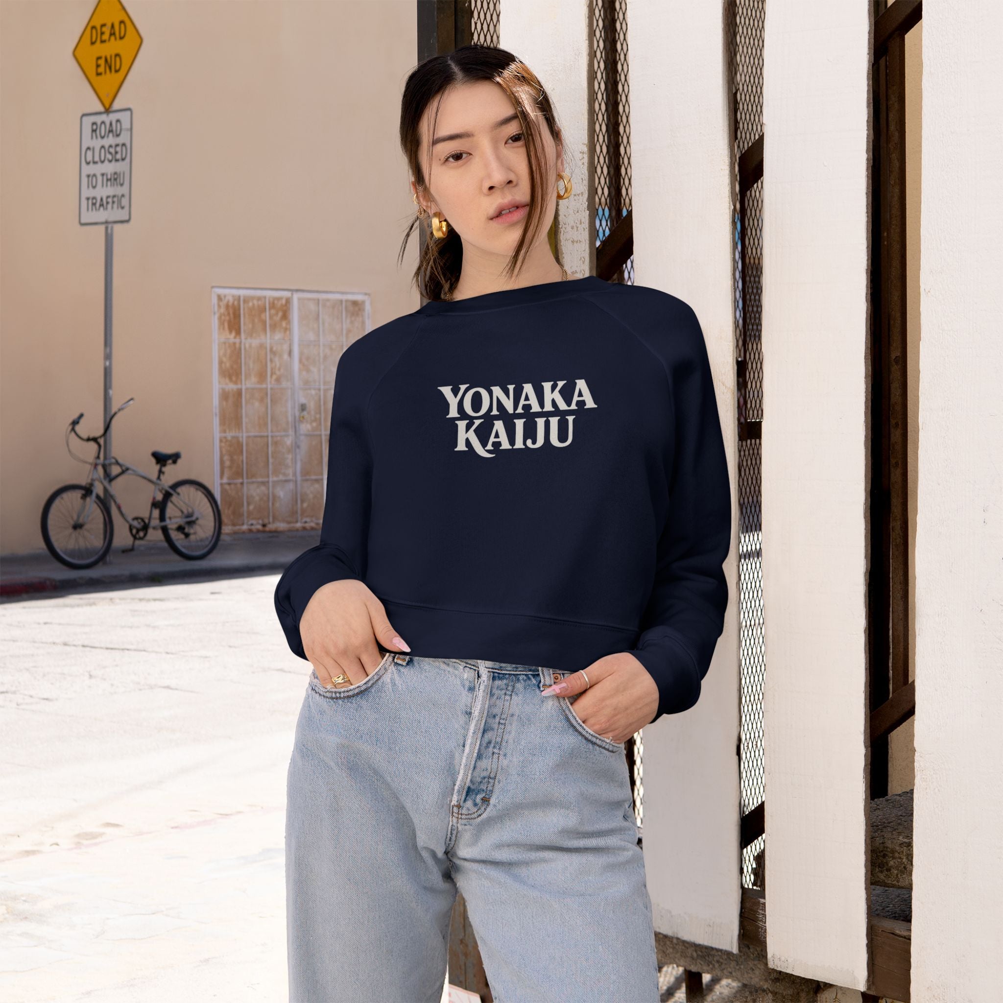 Yonaka Kaiju Cropped Pullover