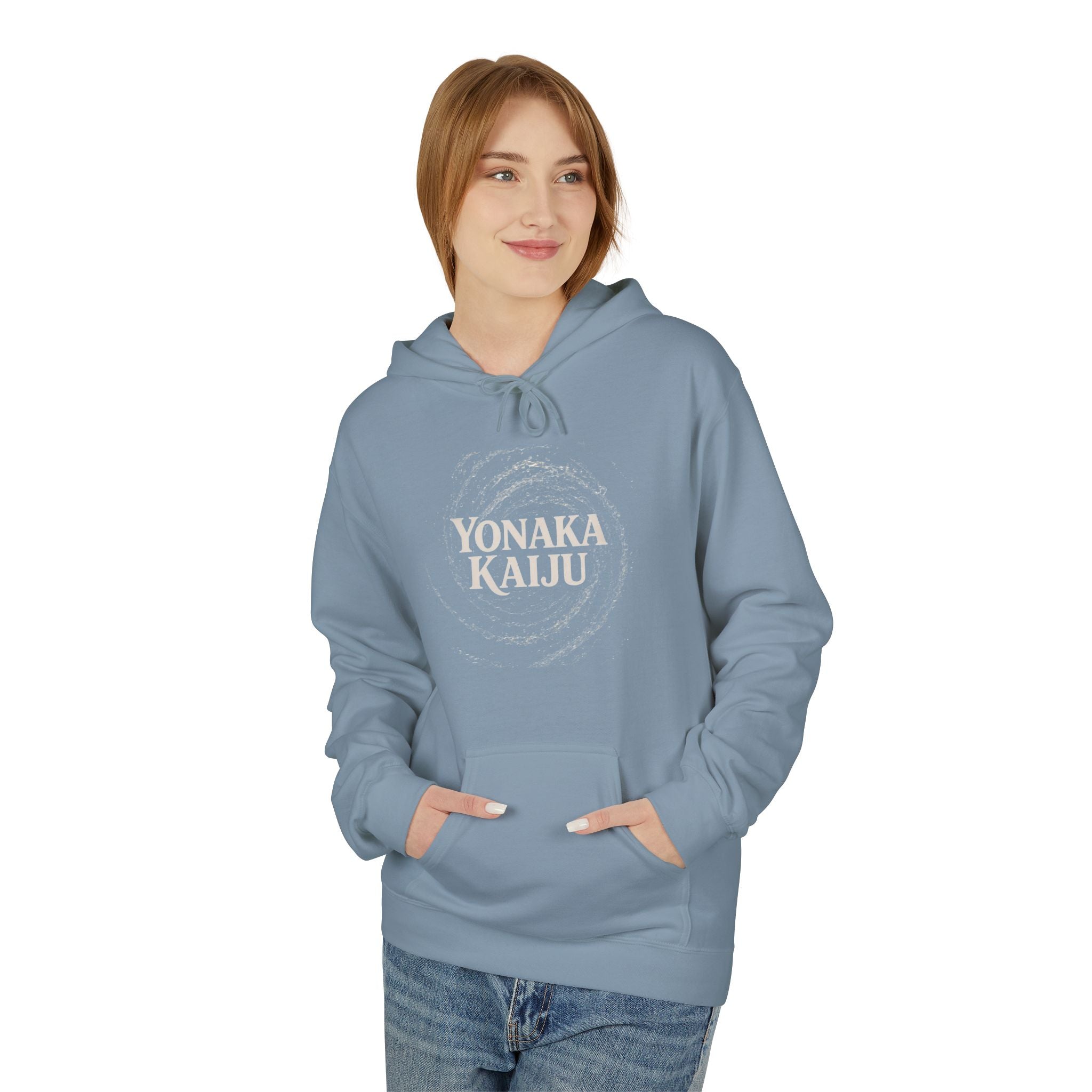 Yonaka Kaiju Hoodie - Minimal Japanese Monster Graphic Pullover