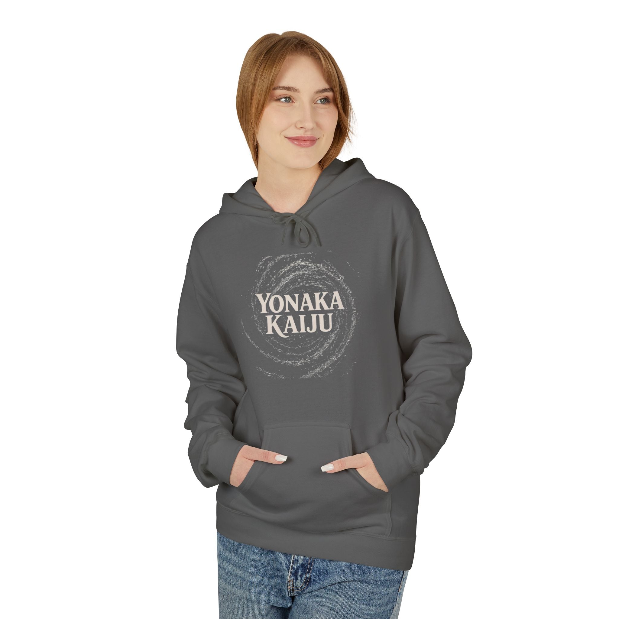 Yonaka Kaiju Hoodie - Minimal Japanese Monster Graphic Pullover