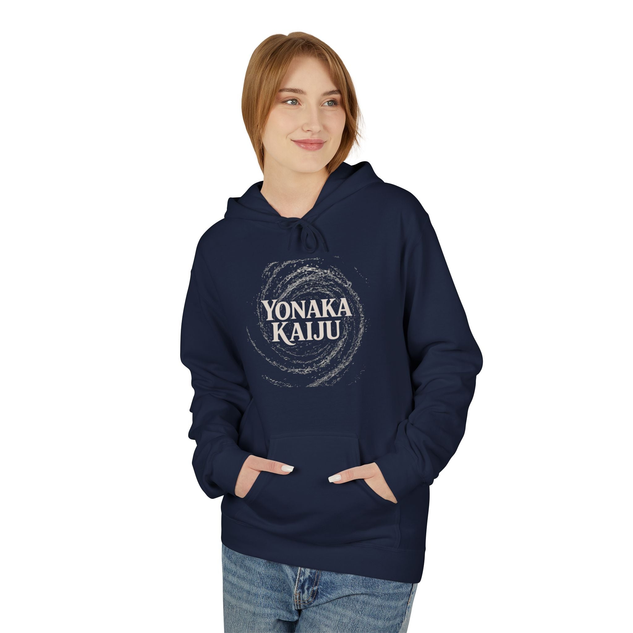 Yonaka Kaiju Hoodie - Minimal Japanese Monster Graphic Pullover