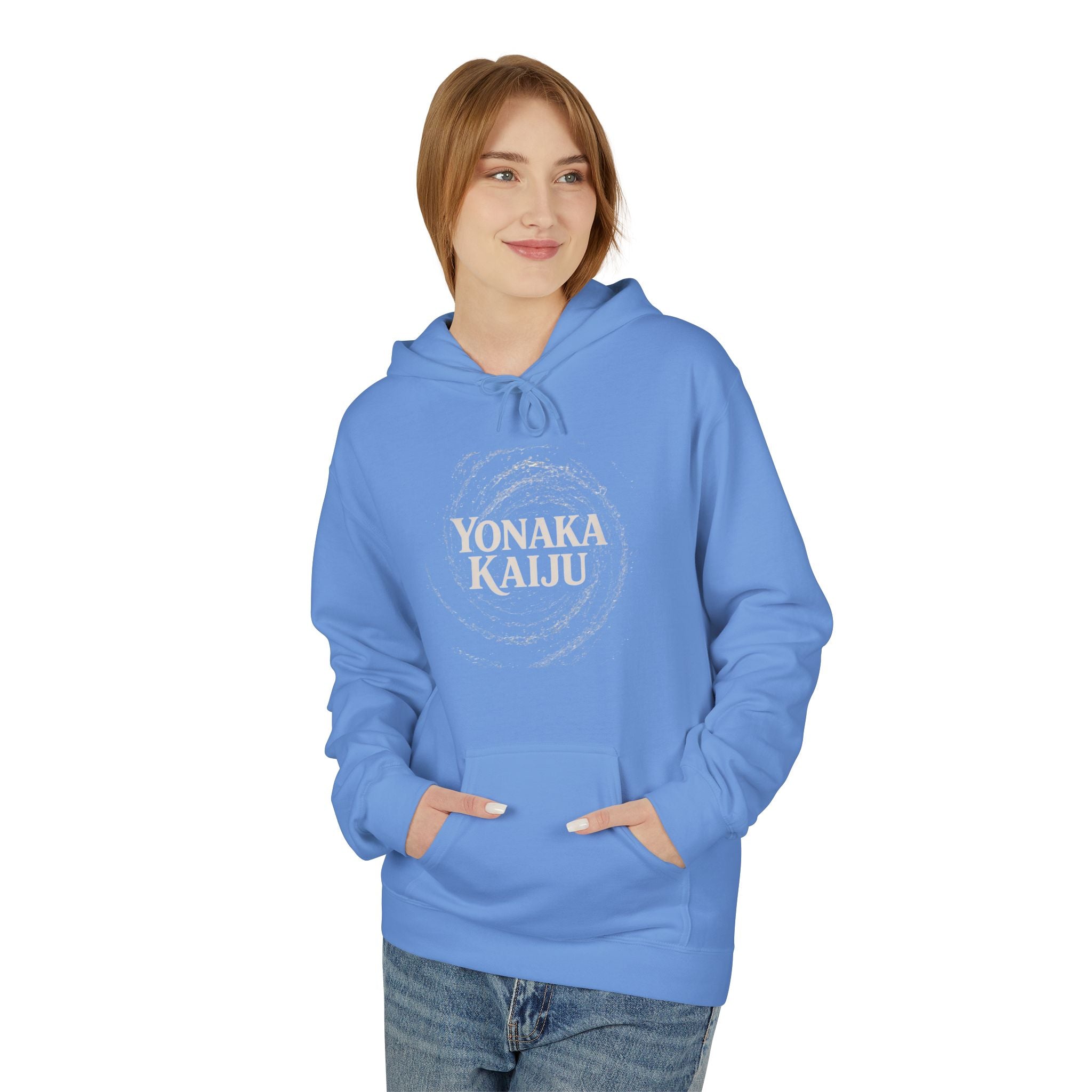 Yonaka Kaiju Hoodie - Minimal Japanese Monster Graphic Pullover