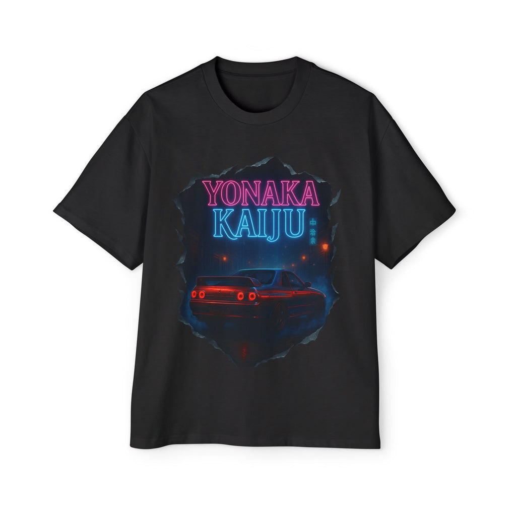 Yonaka Kaiju Tee — Retro Neon Car Graphic T-Shirt