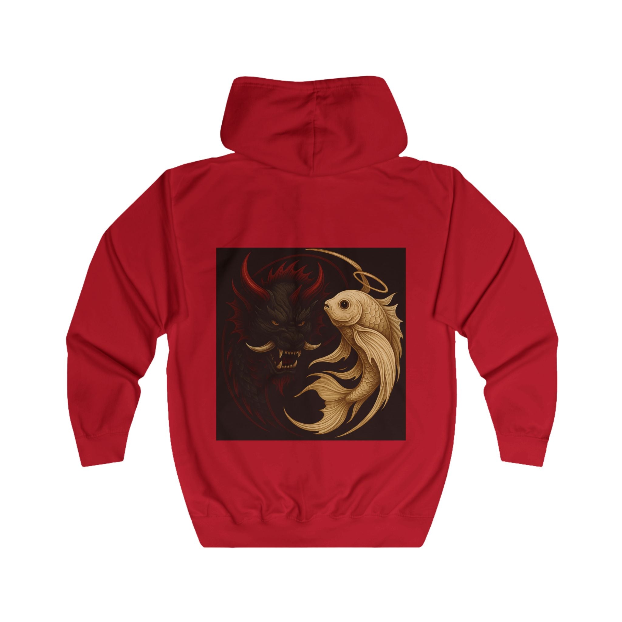 Yonaka Kaiju Oni & Golden Koi Streetwear Hoodie