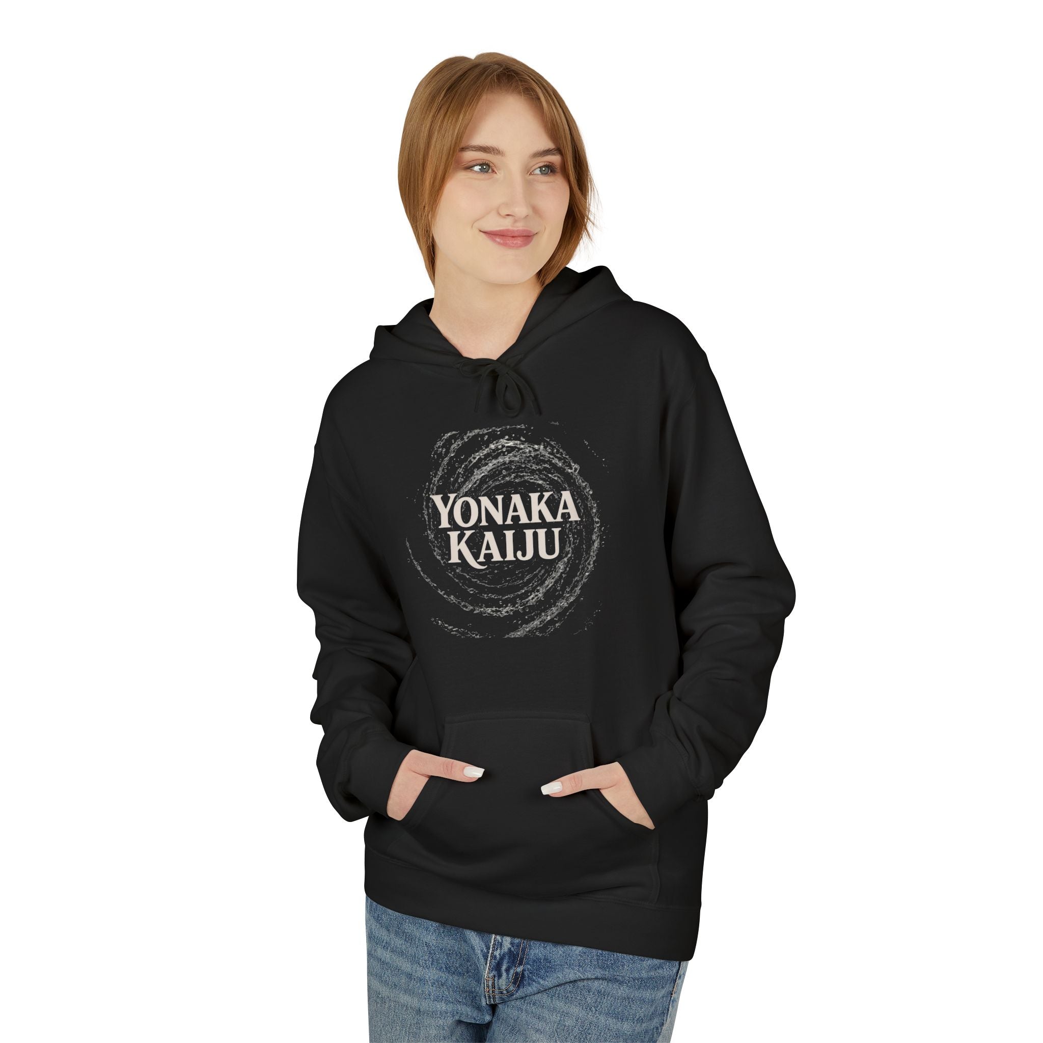 Yonaka Kaiju Hoodie - Minimal Japanese Monster Graphic Pullover